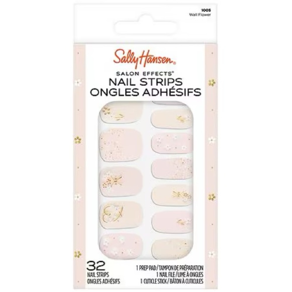 Sally Hansen Nail Strips - Wall Flower - New with Box